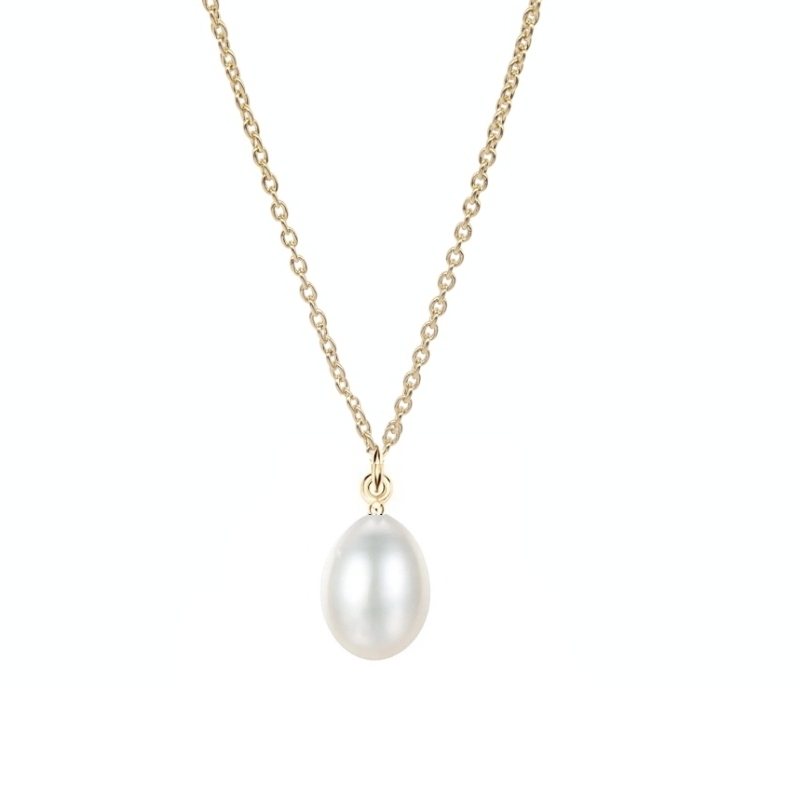 HALSKETTE AUS DER KOLLEKTION CUBIC ZIRCONIA — HALSKETTE MIT EDELPERLEN — CZN