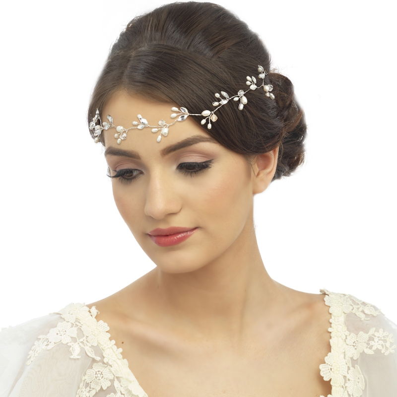 SCHICKES SÜSSWASSERPERLENHAAR HP27 IVORY SASSB