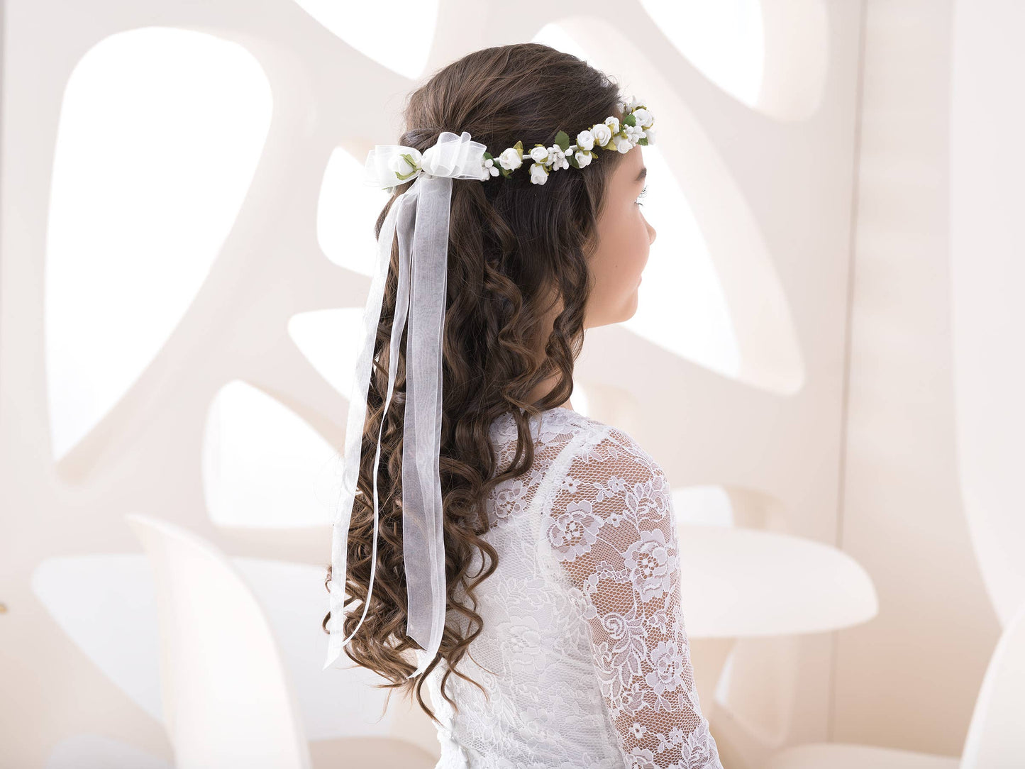 Haarschmuck für Mädchen, Kommunionkranz