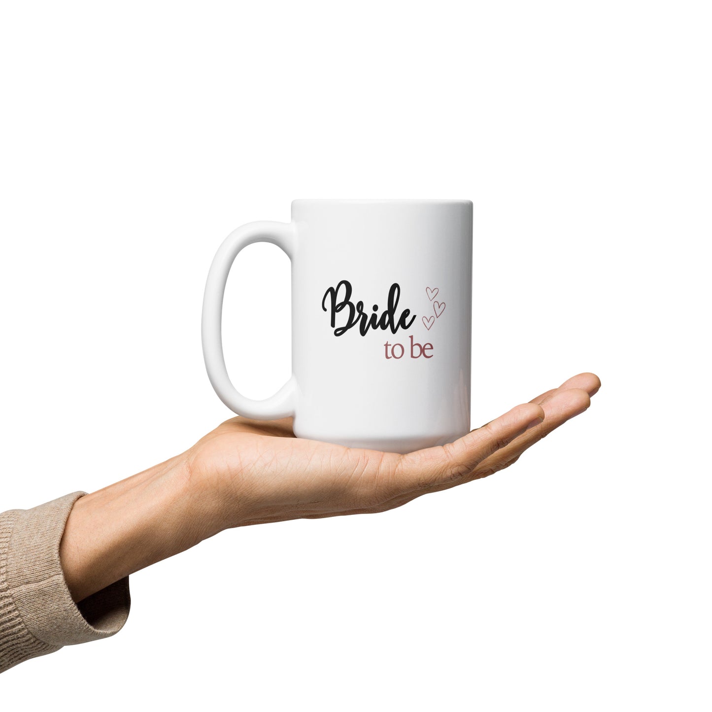 Weiße, glänzende Tasse
