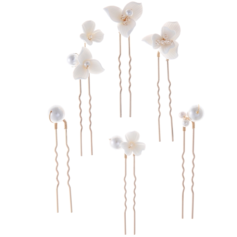 ATHENA COLLECTION HAARNADELN MIT KOSTBAREN PERLEN, PIN77 GOLD