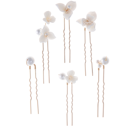 ATHENA COLLECTION HAARNADELN MIT KOSTBAREN PERLEN, PIN77 GOLD