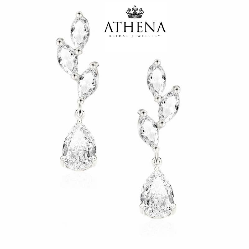 CZ KOLLEKTION — ZIERLICHE, ELEGANTE OHRRINGE — CZER663 SILBER