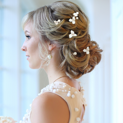 ATHENA COLLECTION HAARNADELN MIT KOSTBAREN PERLEN, PIN77 GOLD
