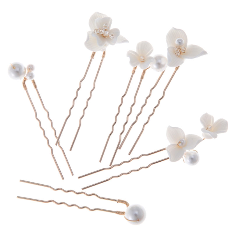 ATHENA COLLECTION HAARNADELN MIT KOSTBAREN PERLEN, PIN77 GOLD