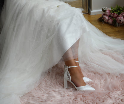 Brautschuhe Indie Satin ivory
