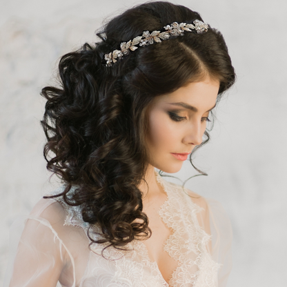 ATHENA COLLECTION HAARBAND, VINTAGE-TRAUM, AHB132, SILBER