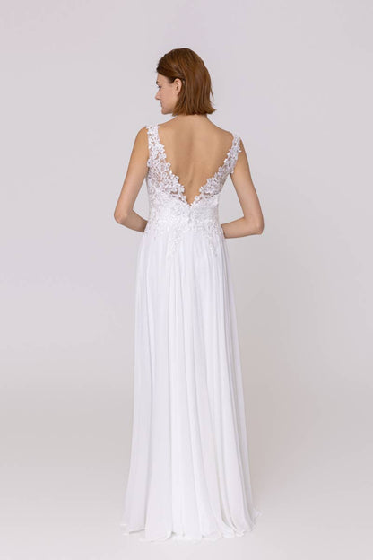 R0268 STRASSE
A-Linien-Kleid mit V-Ausschnitt und Rundhalsausschnitt