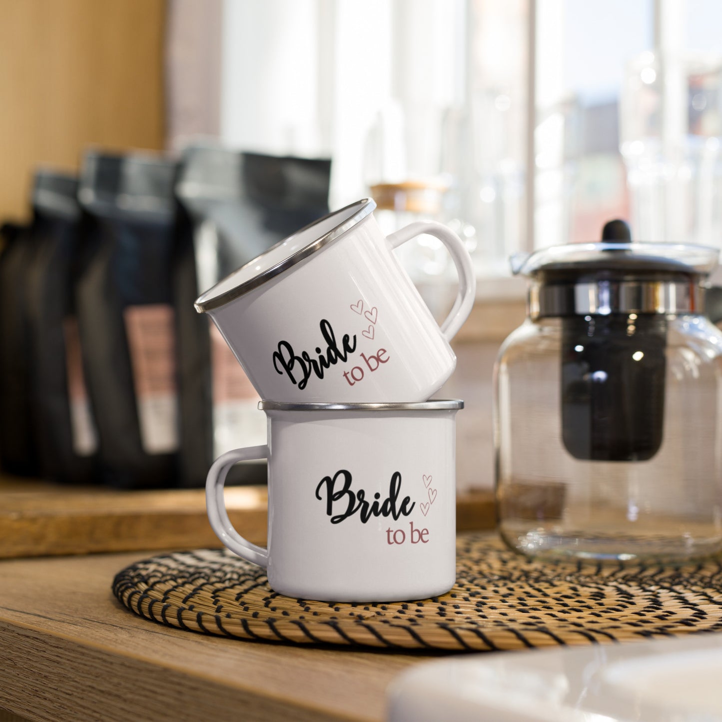 Braut - Emailletasse