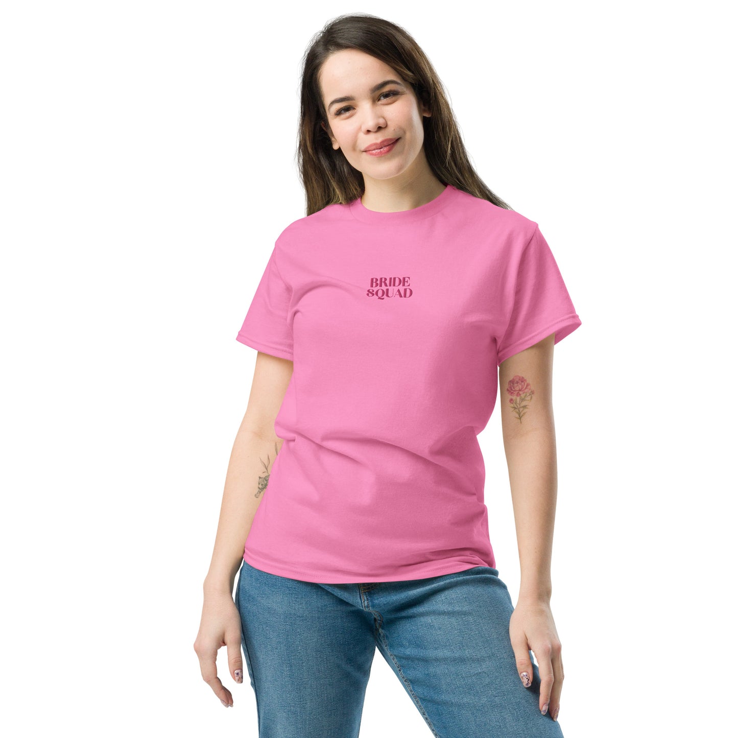Besticktes Unisex T-Shirt - Bride Squad