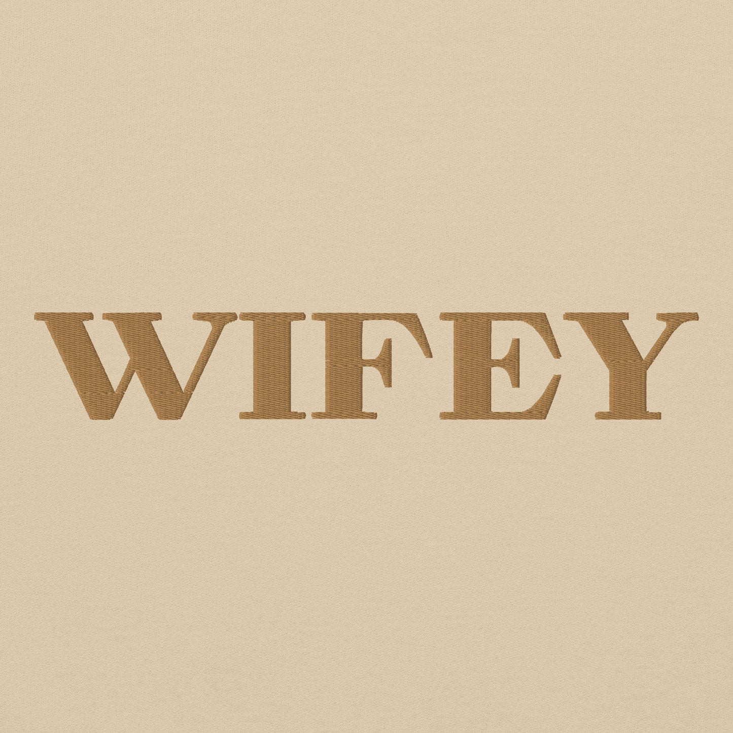 Gestickter Unisex-Pullover - Wifey